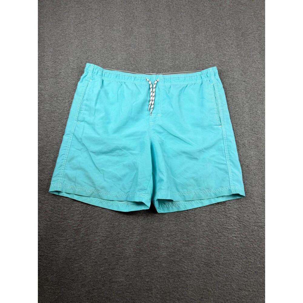 Men's Aqua Blue Swim Trunks with‎ Mesh Lining Size Medium